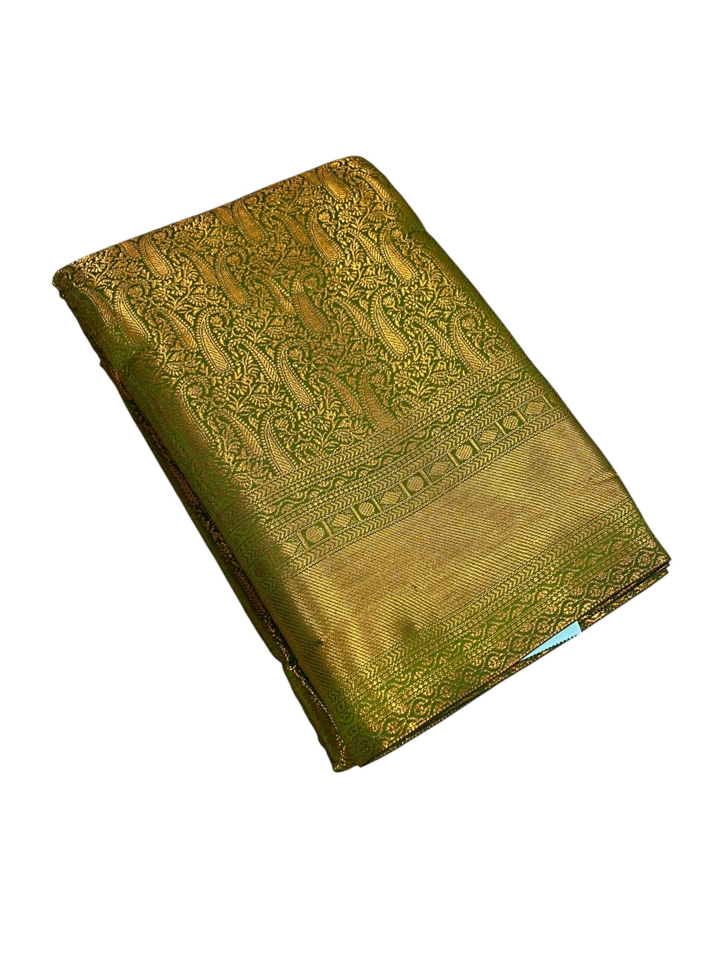 Southloom Premium Semi Silk Zari Work Brocade Saree in Bridal Green with Matching Pallu