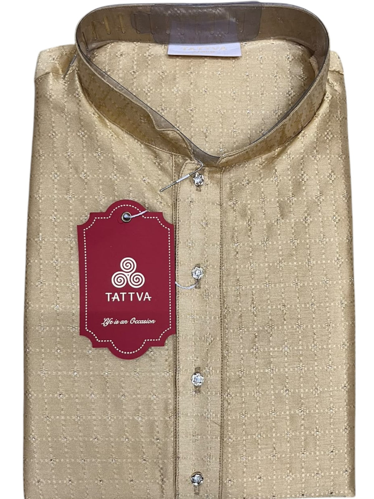 Southloom Woven Patterns Semi Silk Long Kurta for Men SL591