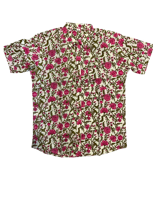 Southloom Jaipur Pure Cotton Printed Shirt For Men (Large)