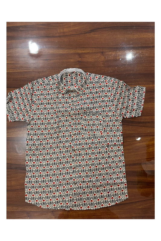 Southloom Jaipur Pure Cotton Printed Shirt For Men (Large)