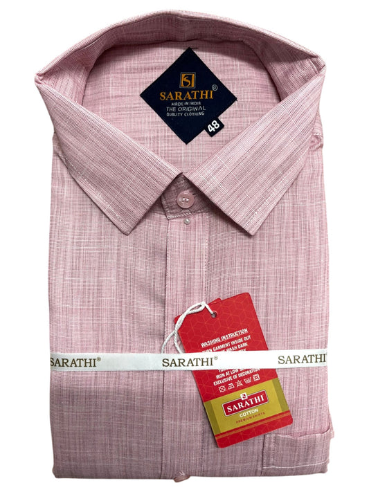 Southloom Pure Cotton Dark Pink Lines Shirt SLSHIRT 48 FS