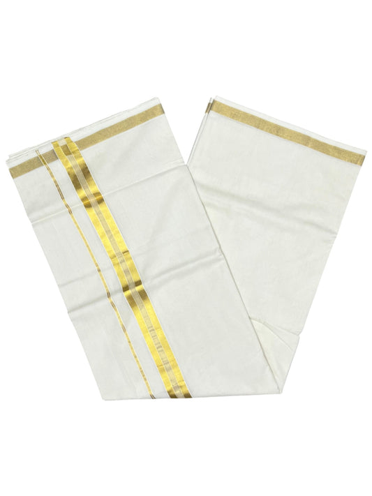 Southloom Super Premium Balaramapuram Handloom Cotton Saree with Gold Kasavu and Gold Border