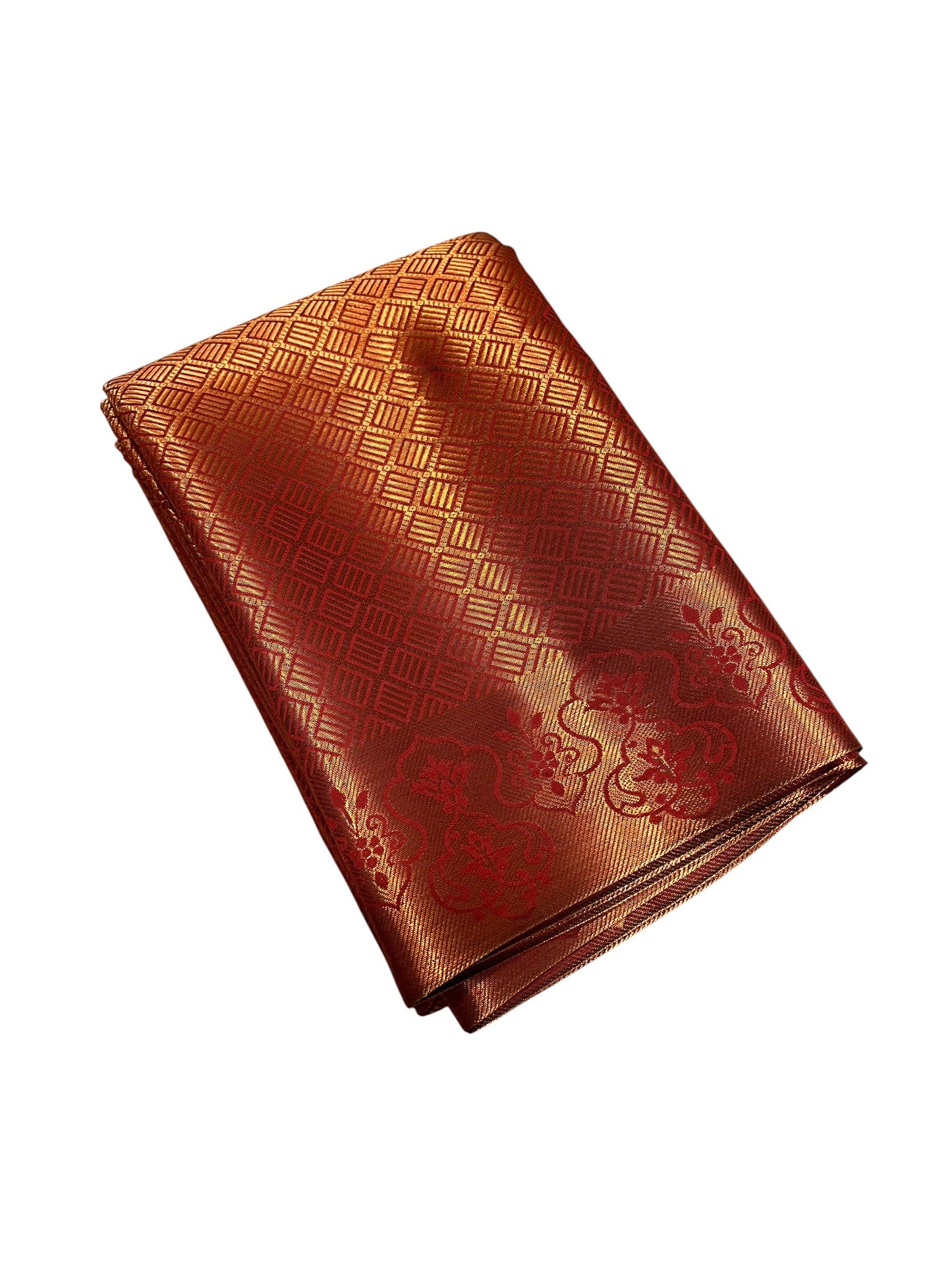 Southloom Premium Semi Silk Zari Work Brocade Saree in Bridal Red with Matching Pallu