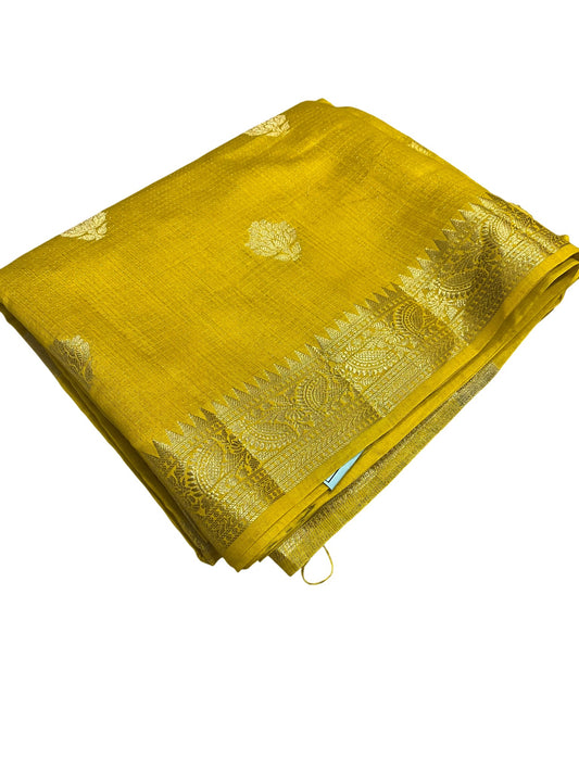 Southloom Georgete Banarasi Silk Saree with Woven Work on Body and Borders