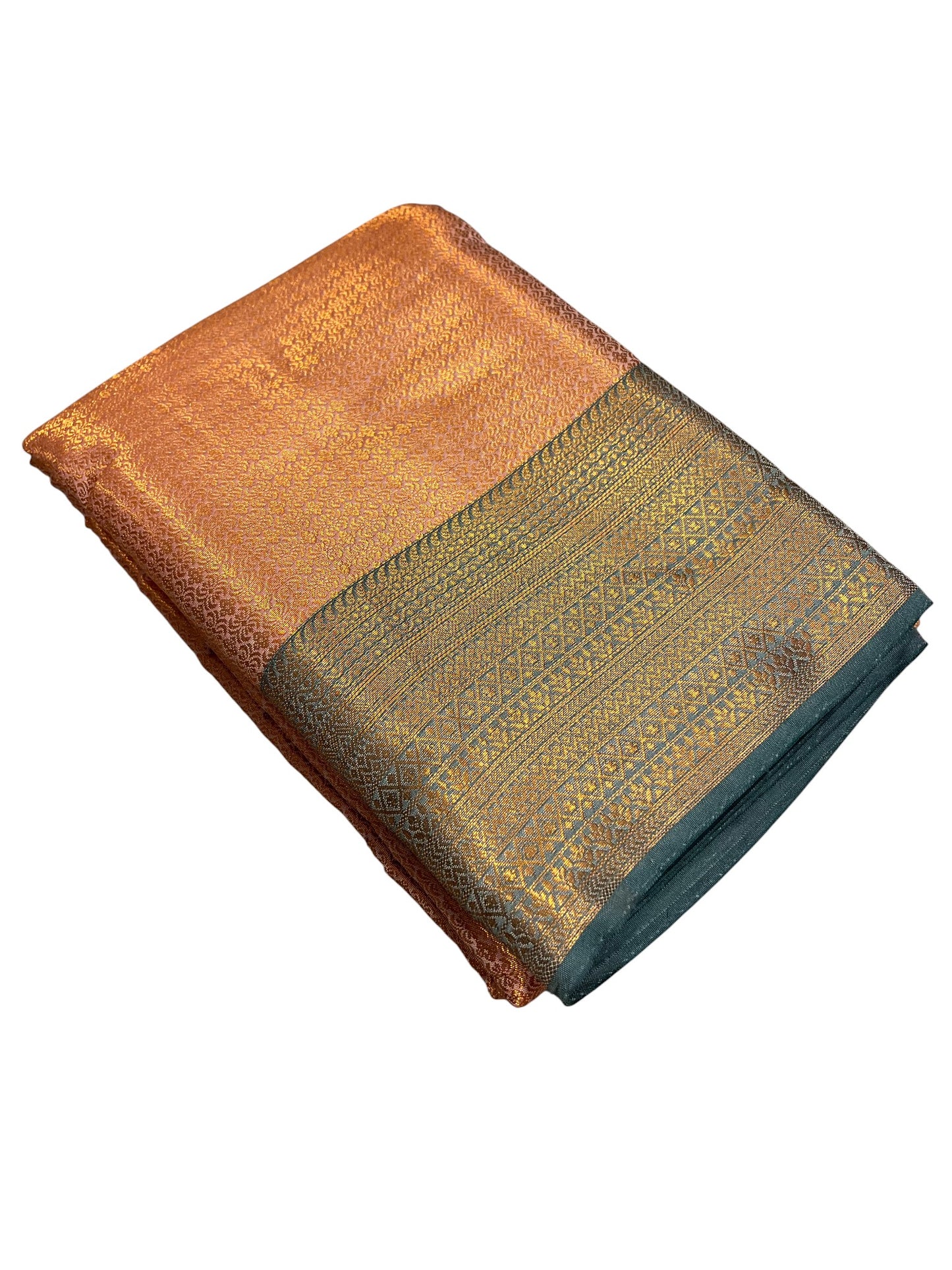 Southloom Premium Semi Silk Zari Work Brocade Saree in Bridal Peach with Matching Pallu