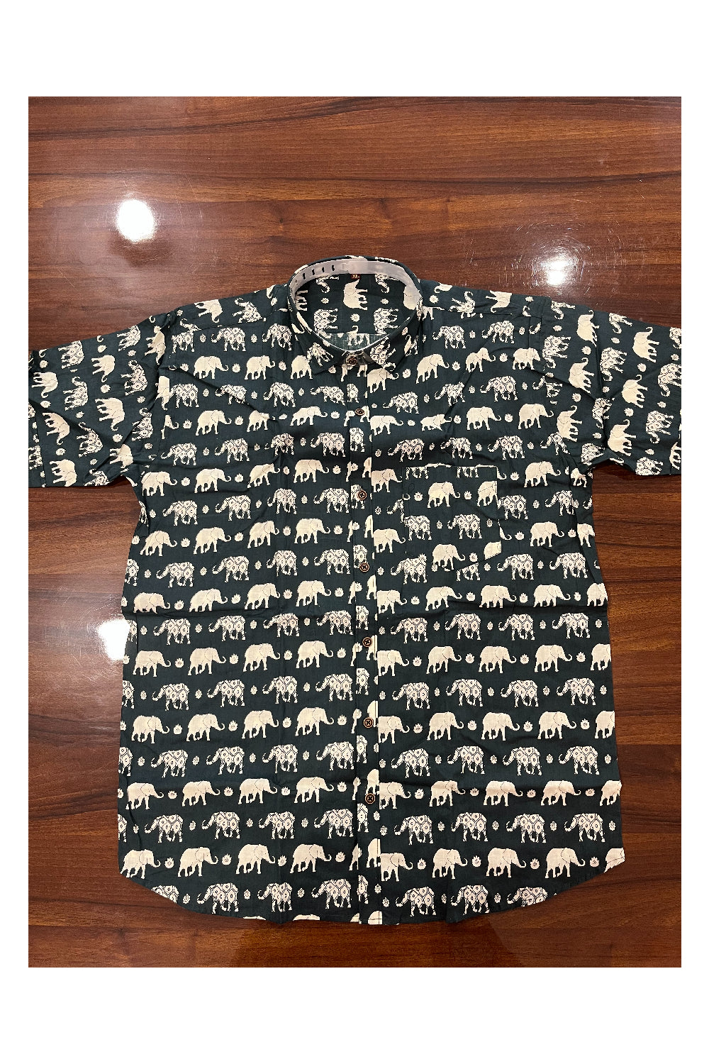 Southloom Jaipur Pure Cotton Printed Shirt For Men (XL)