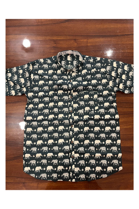 Southloom Jaipur Pure Cotton Printed Shirt For Men (XL)