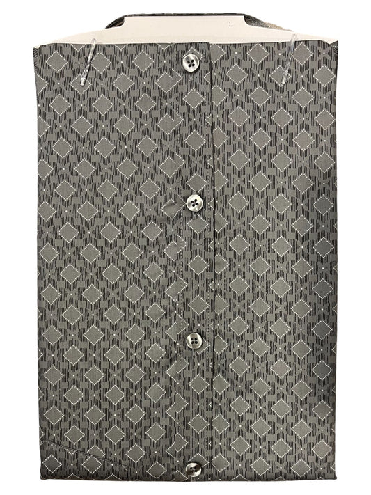 Southloom Pure Cotton Gray Printed Shirt (40 HS)