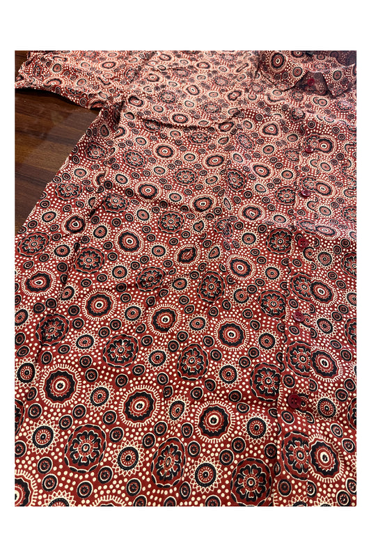 Southloom Jaipur Pure Cotton Printed Shirt For Men (3XL)