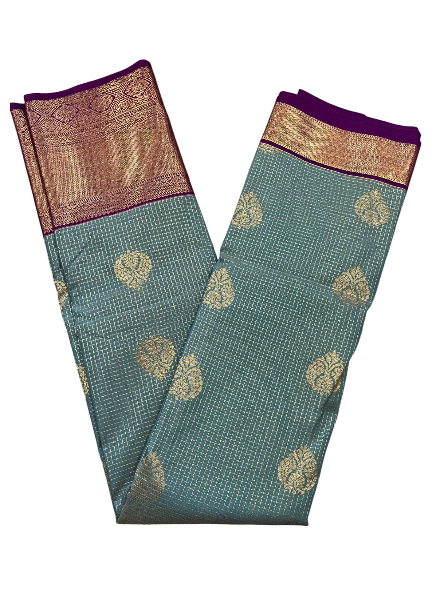 Southloom Banarasi Semi Silk Saree with Woven Work on Body (Green)