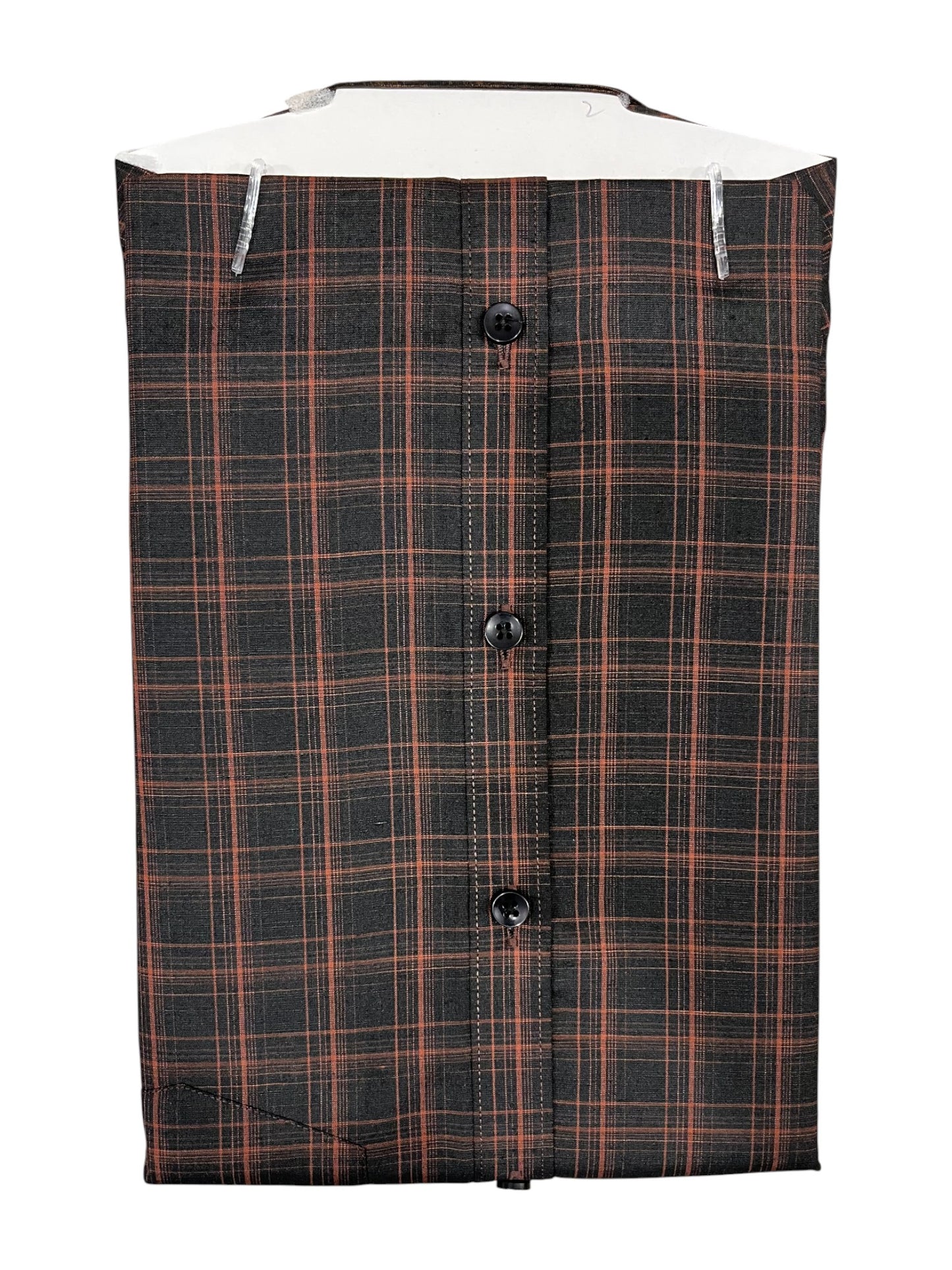 Southloom Pure Cotton Brown Printed Shirt (38 HS)