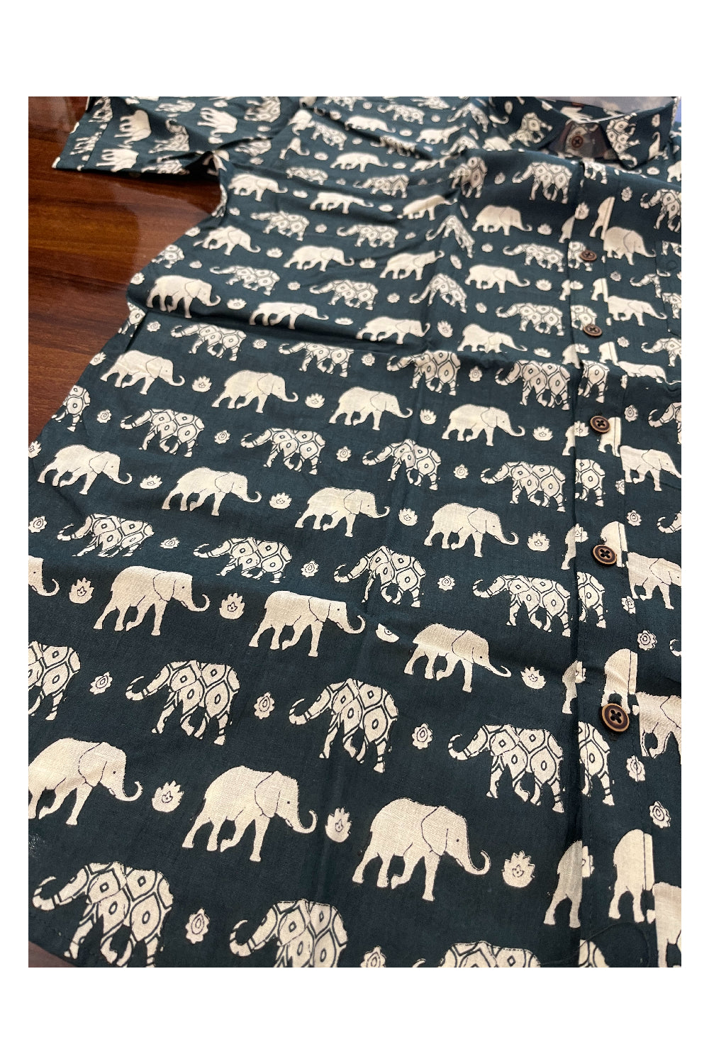 Southloom Jaipur Pure Cotton Printed Shirt For Men (XL)