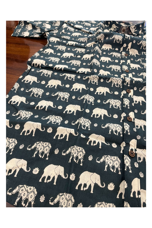 Southloom Jaipur Pure Cotton Printed Shirt For Men (XL)