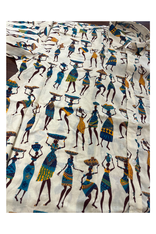 Southloom Jaipur Pure Cotton Printed Shirt For Men (5XL)