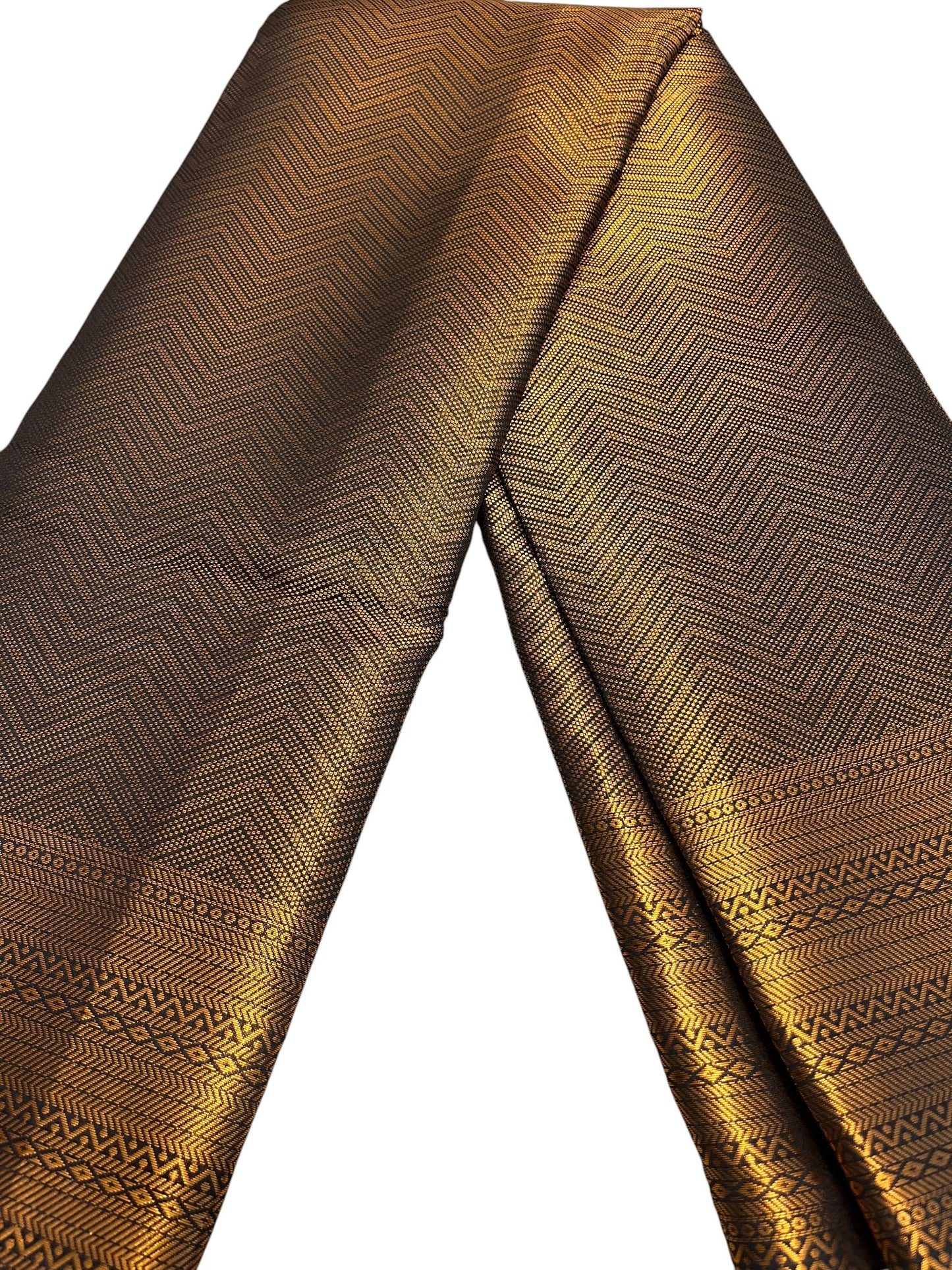 Southloom Premium Semi Silk Zari Work Brocade Saree in Bridal Black with Matching Pallu