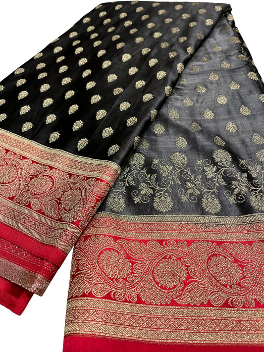 Southloom Satin Banarasi Silk Saree with Woven Work on Body and Borders