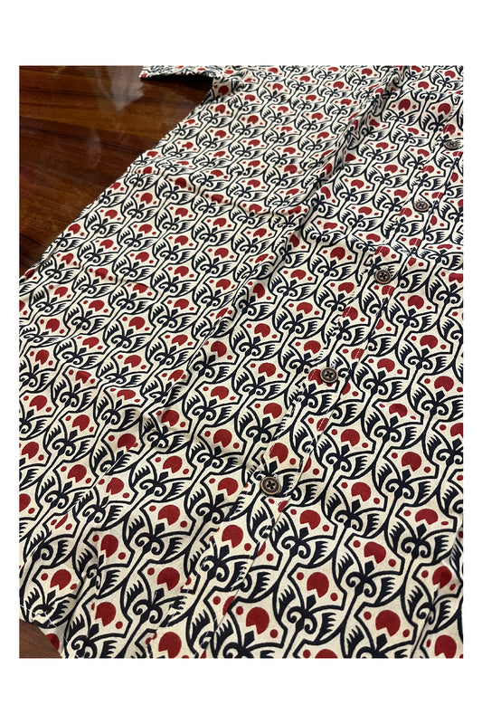 Southloom Jaipur Pure Cotton Printed Shirt For Men (Large)