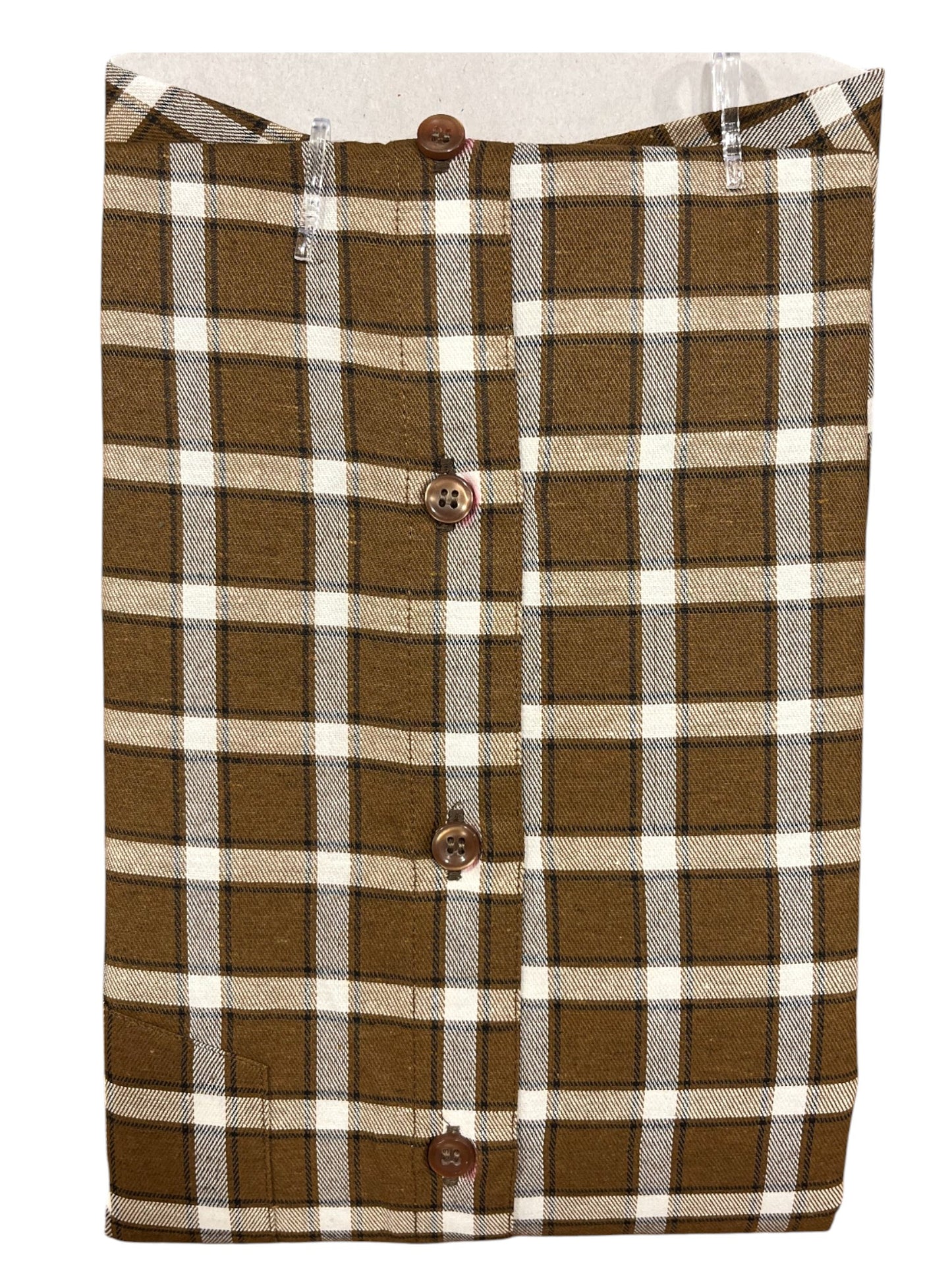 Southloom Pure Cotton Brown Cheack Shirt (38FS)