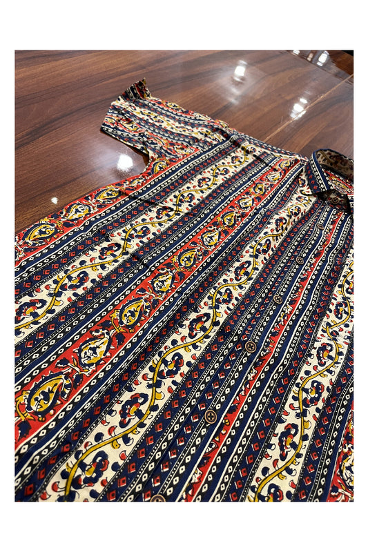 Southloom Jaipur Pure Cotton Printed Shirt For Men (Large)