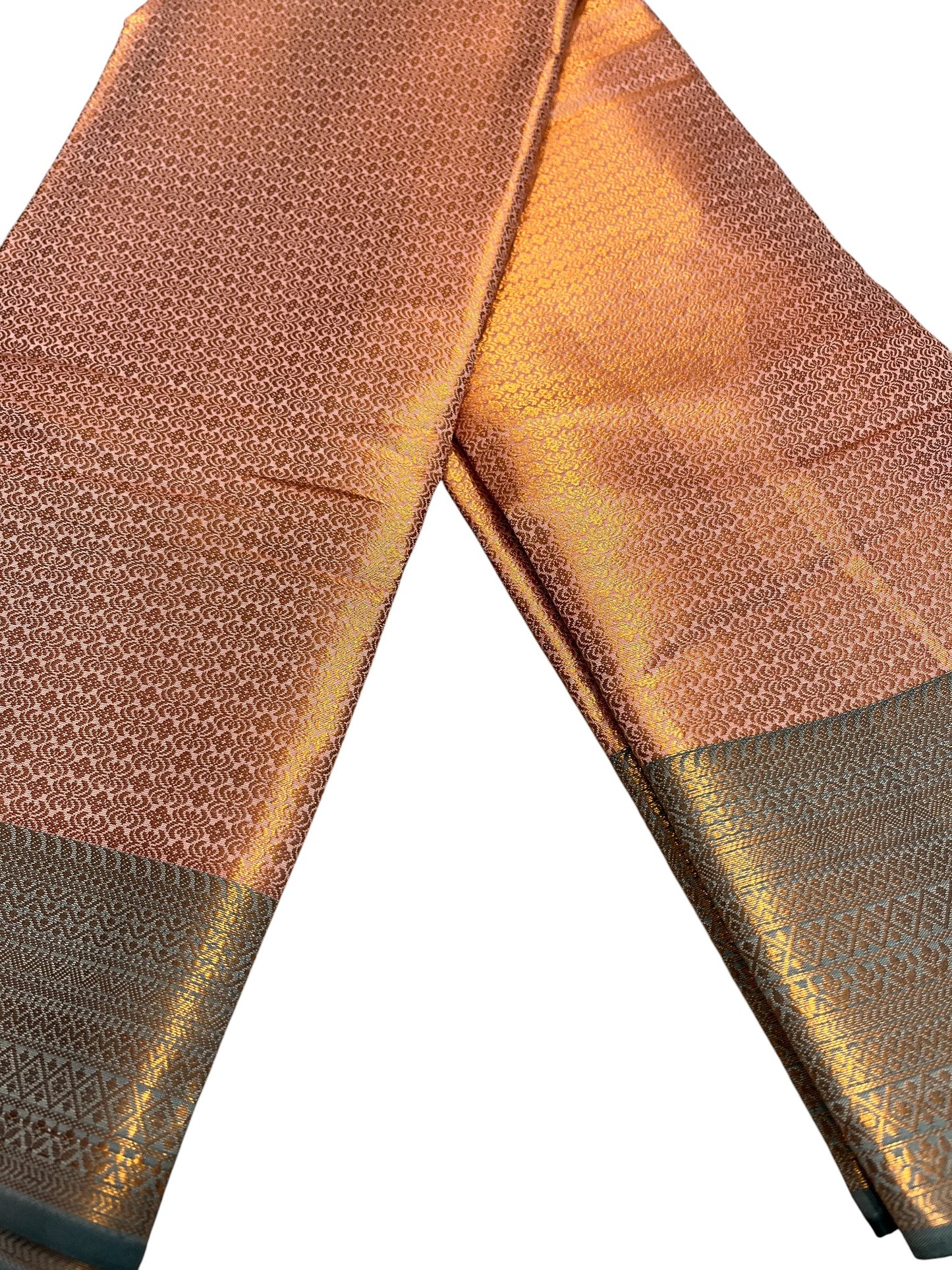 Southloom Premium Semi Silk Zari Work Brocade Saree in Bridal Peach with Matching Pallu