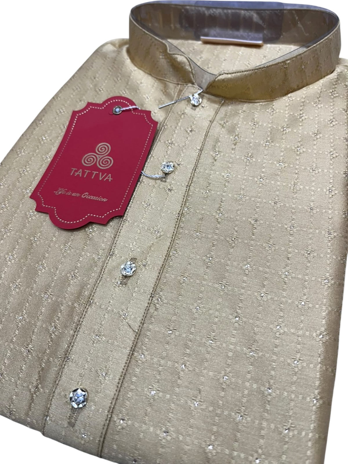Southloom Woven Patterns Semi Silk Long Kurta for Men SL591