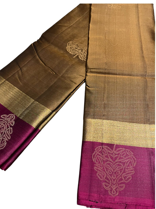 Southloom Pure Handloom Kanchipuram Silk Saree with Butta Work