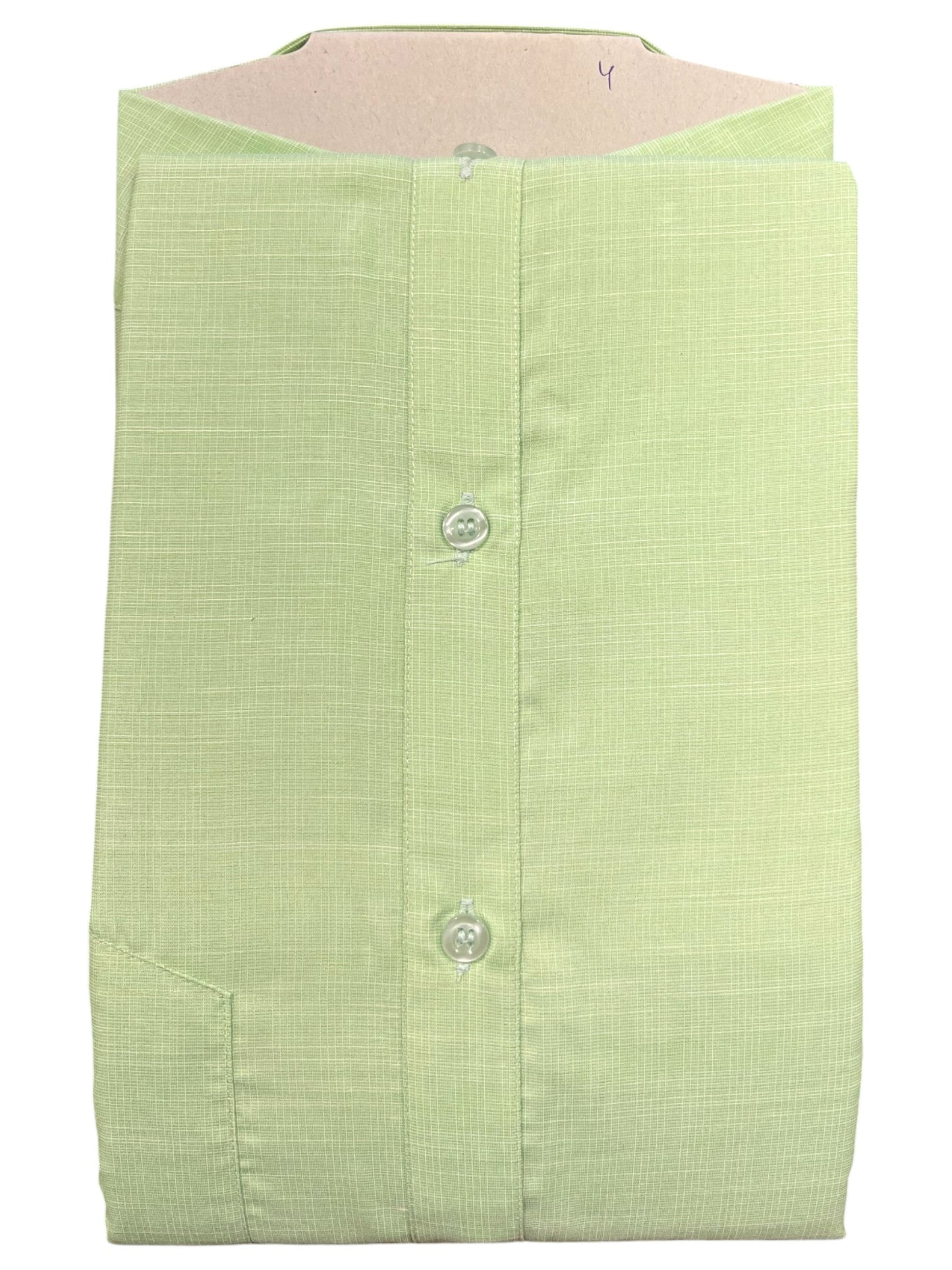 Southloom Pure Cotton Pastel Green Lines Shirt (48 FS)