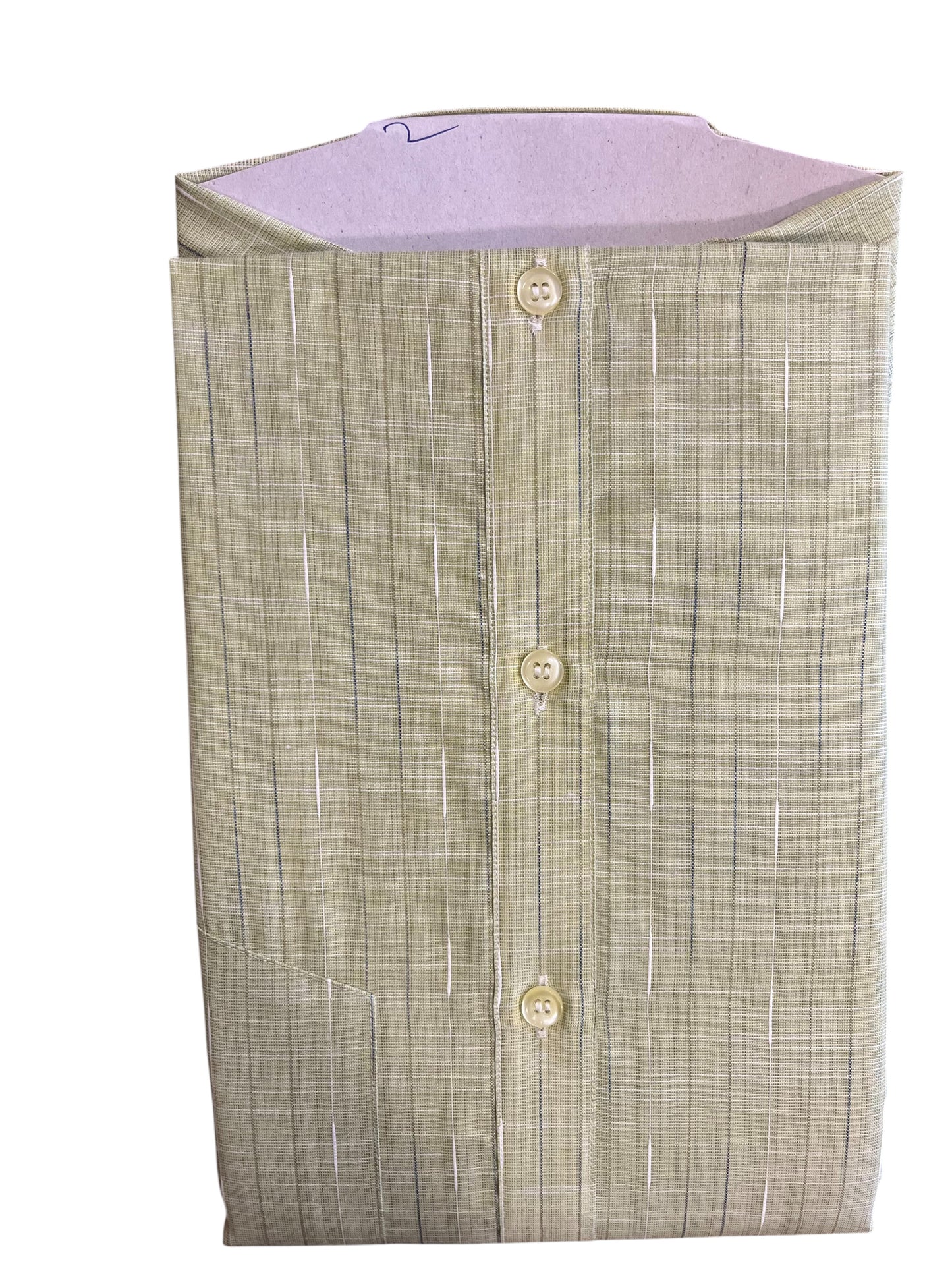 Pure Cotton Brown Plain Shirt (46 HS)