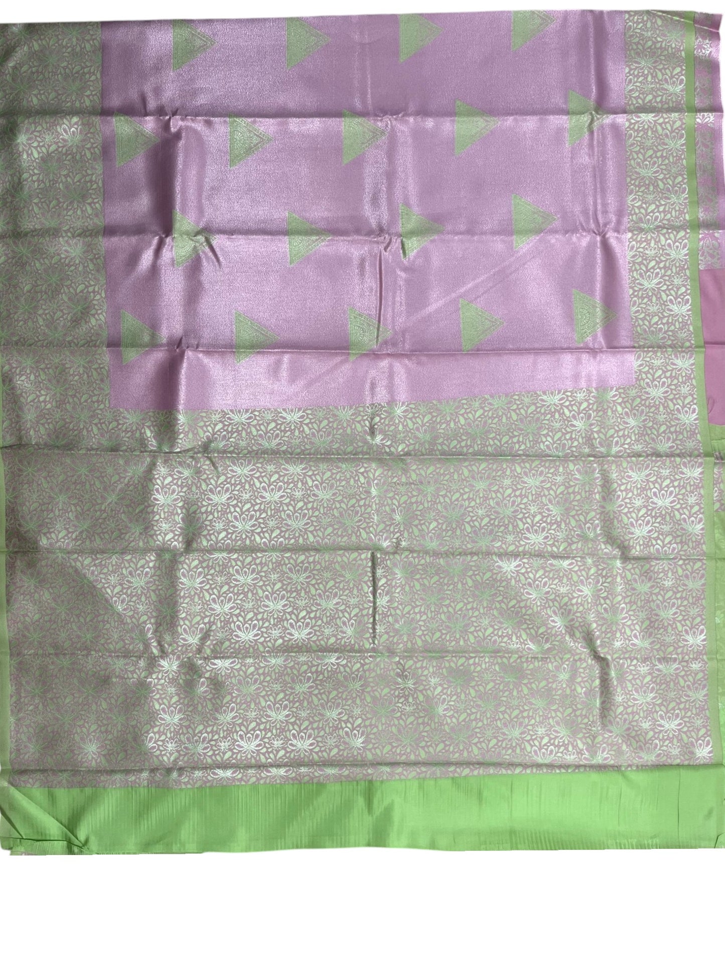 Southloom Tissue Silk Saree with Woven Work on Body and Borders