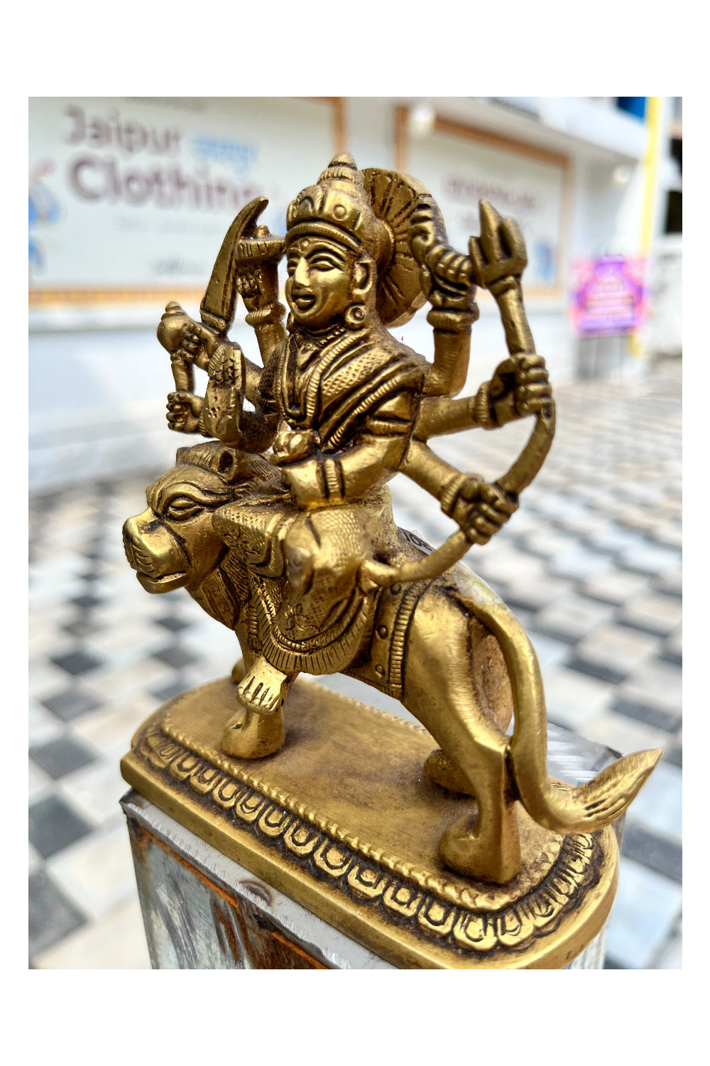 Southloom Solid Brass Handmade Durga Devi Handicraft