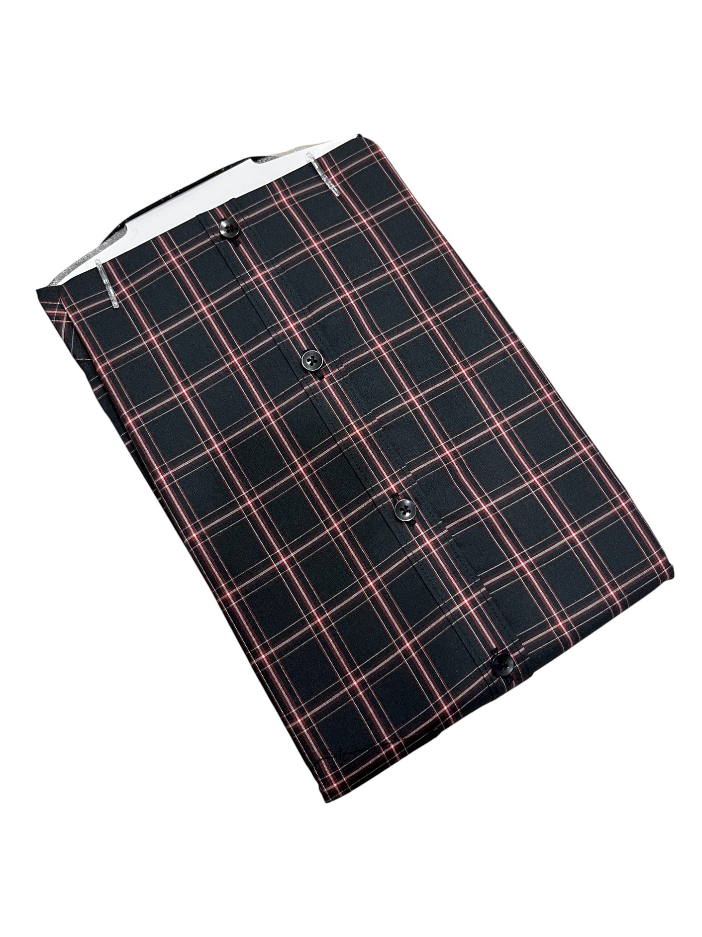 Southloom Pure Cotton Black Check Shirt (40 HS)