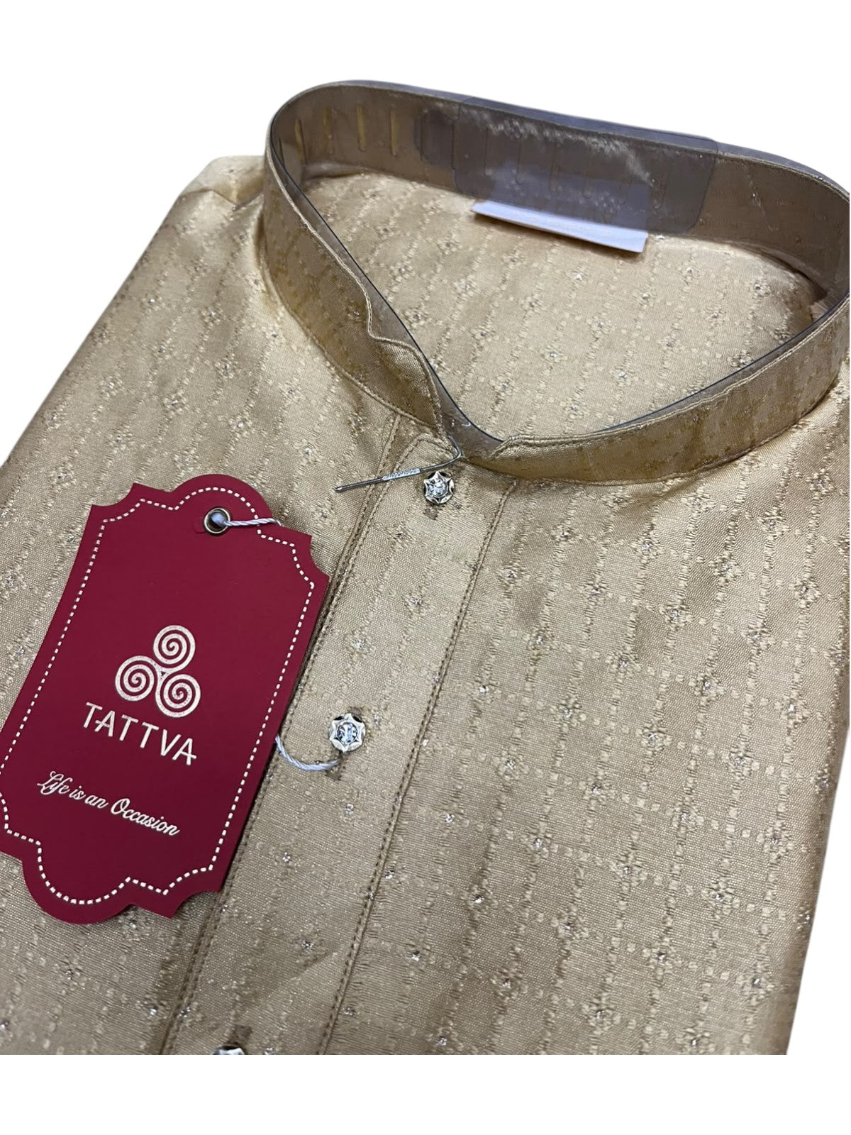 Southloom Woven Patterns Semi Silk Long Kurta for Men SL591