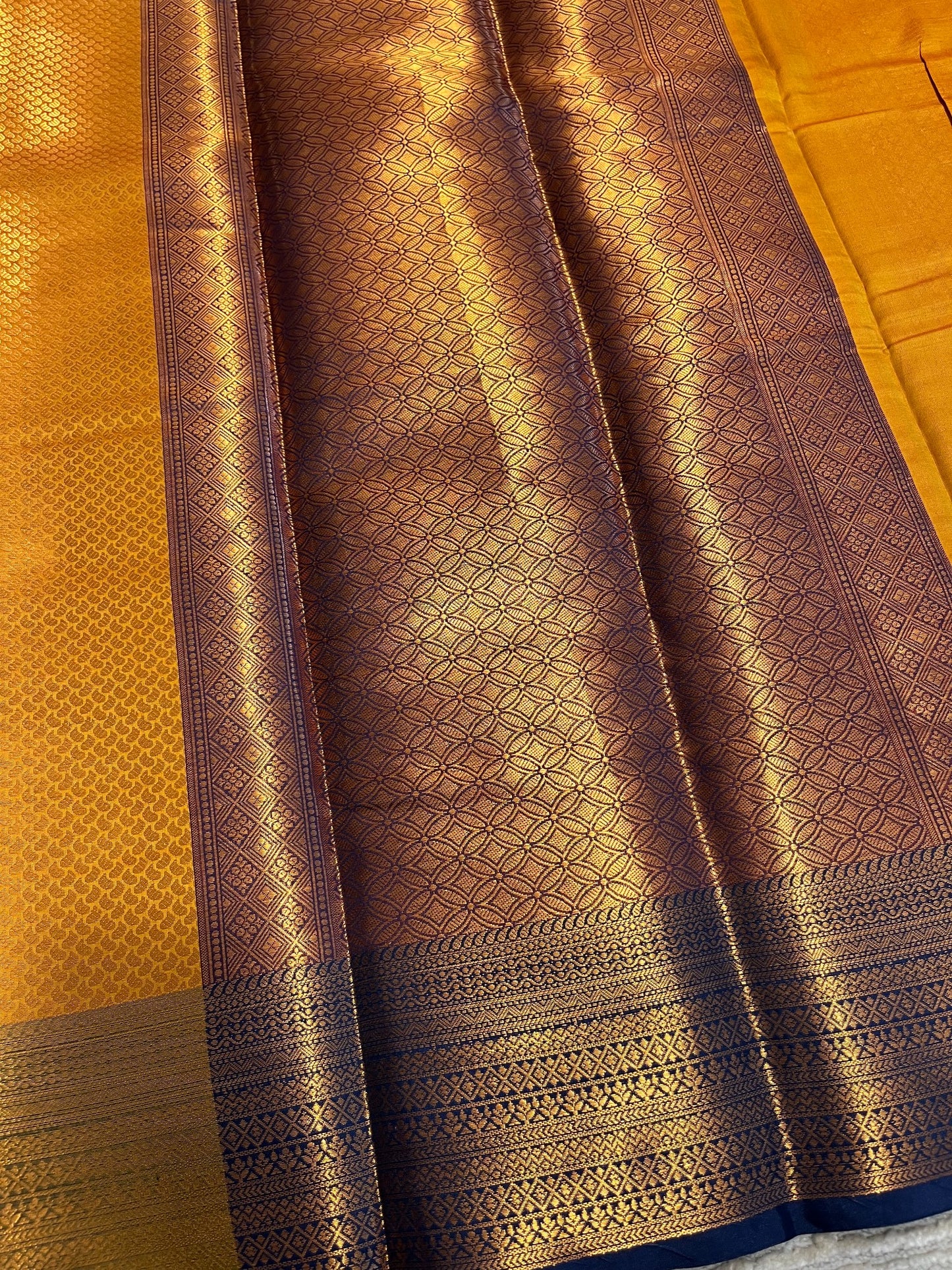Southloom Semi Silk Brocade Bridal Saree With Woven Borders