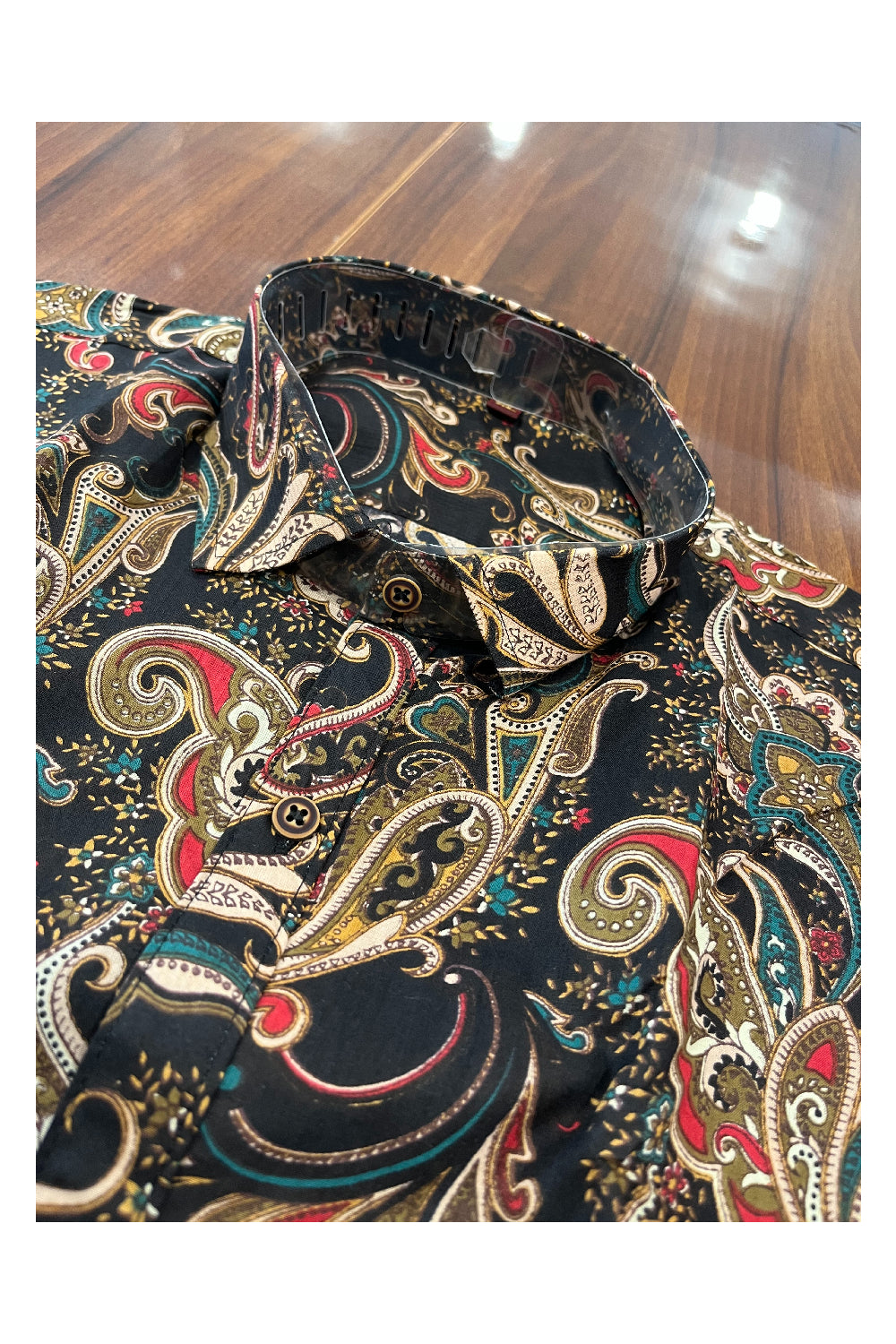 Southloom Jaipur Pure Cotton Printed Shirt For Men (XL)