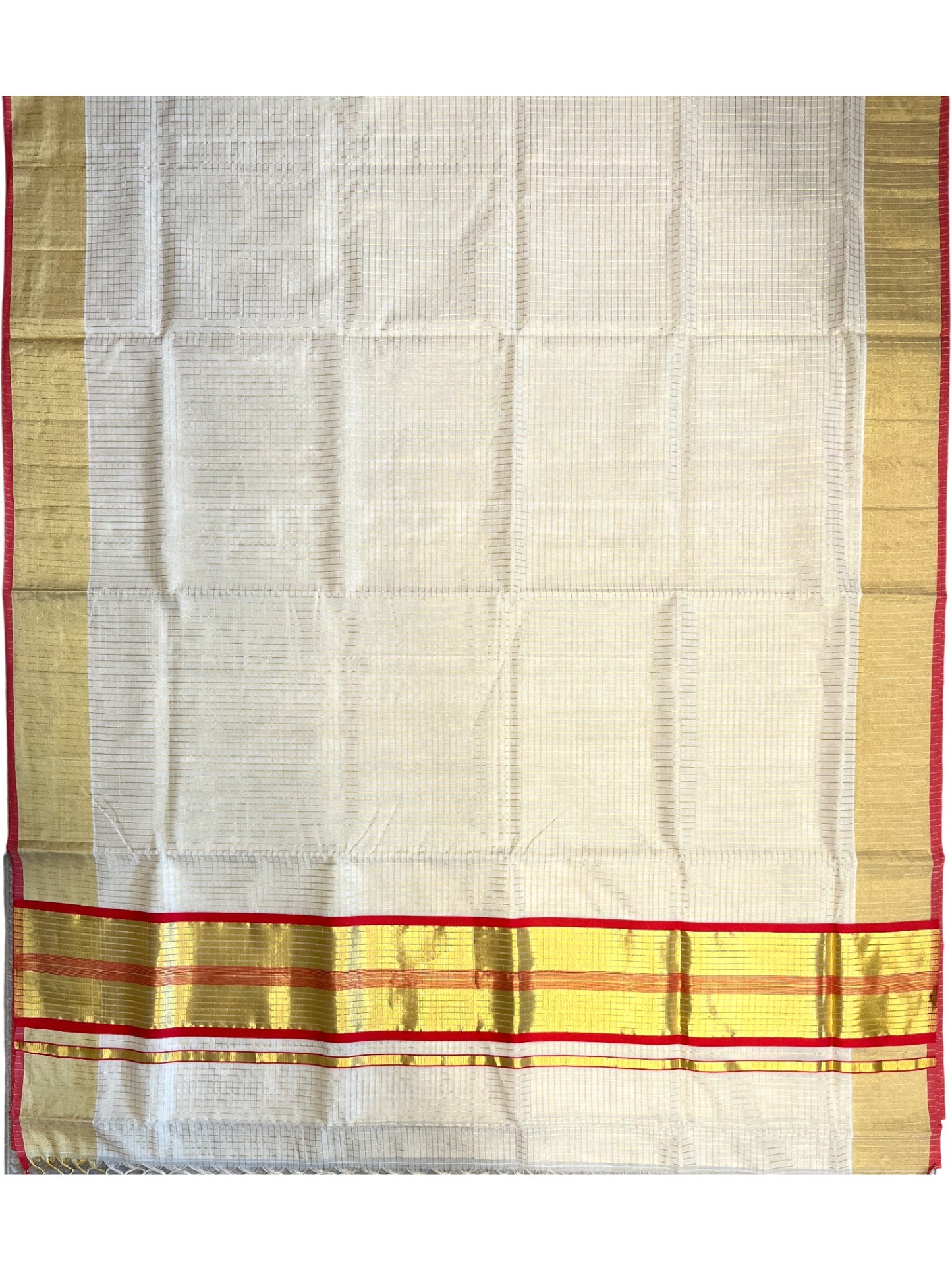 Southloom Super Premium Balaramapuram Unakkupaavu Handloom Cotton Saree with Micro Check on Body