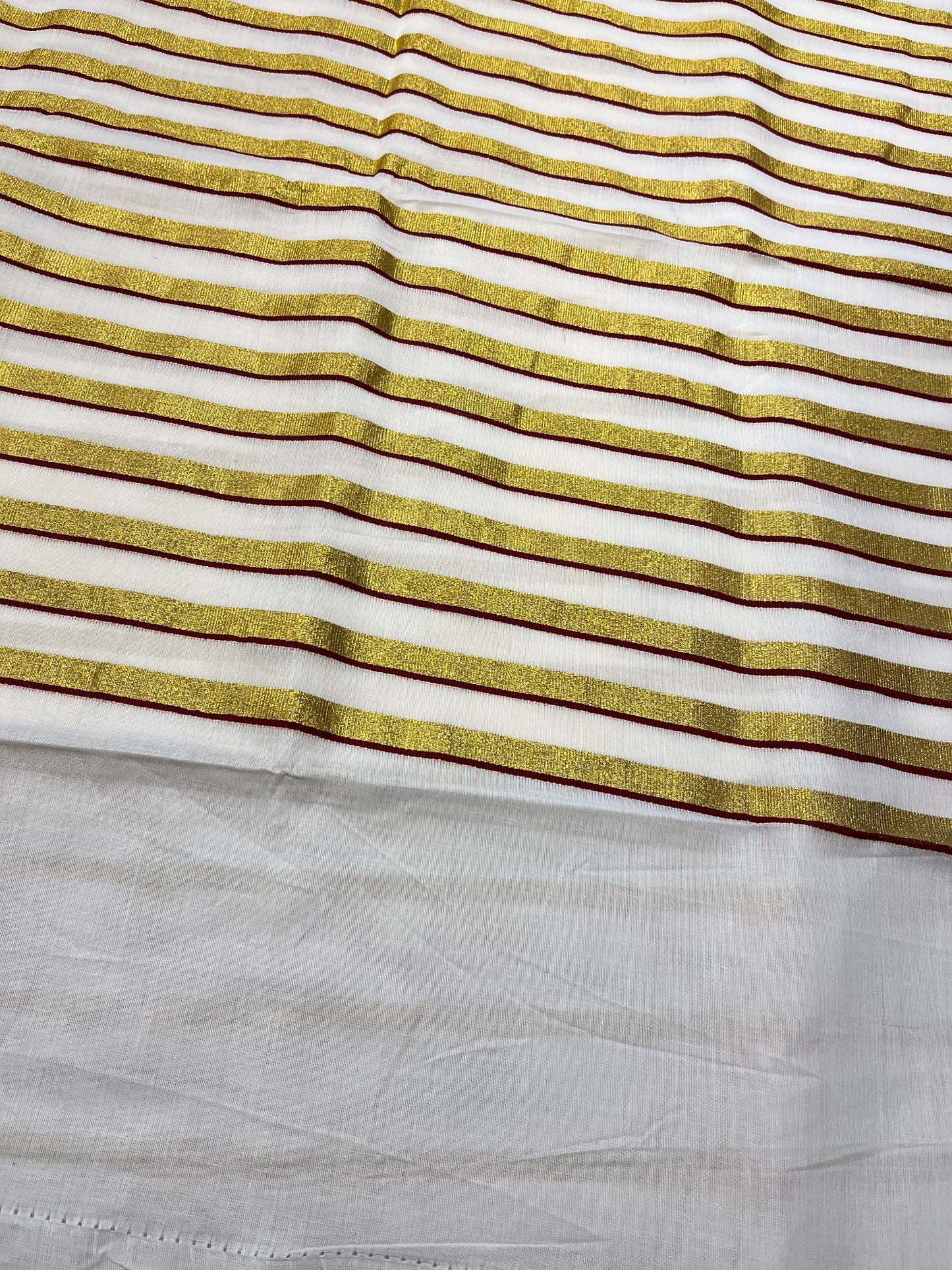 Southloom Puliyilakkara Brown and Gold Kasavu Kerala Saree with Woven Blouse