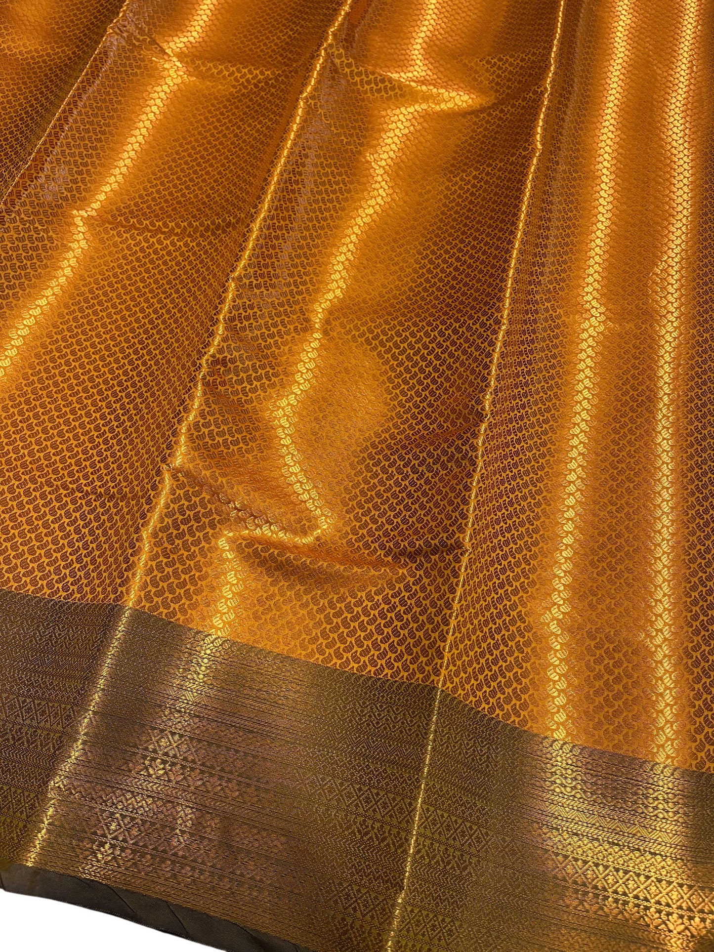 Southloom Semi Silk Brocade Bridal Saree With Woven Borders