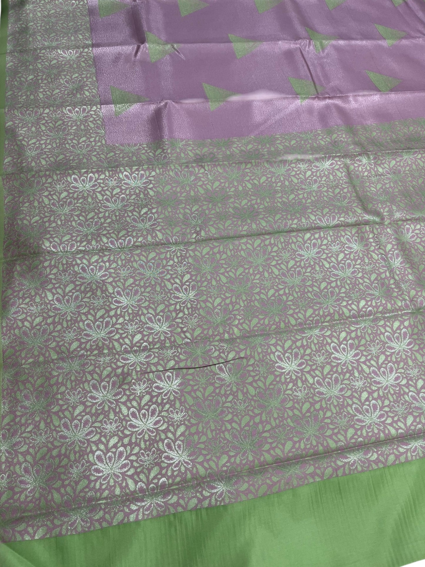 Southloom Tissue Silk Saree with Woven Work on Body and Borders