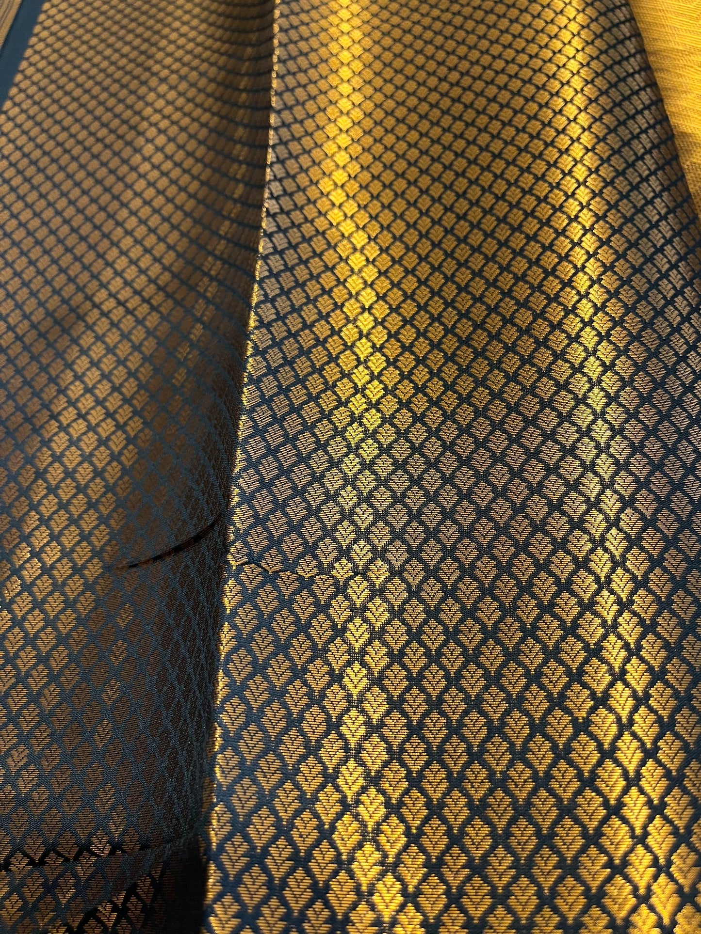 Southloom Premium Semi Silk Zari Work Brocade Saree in Bridal Black with Matching Pallu