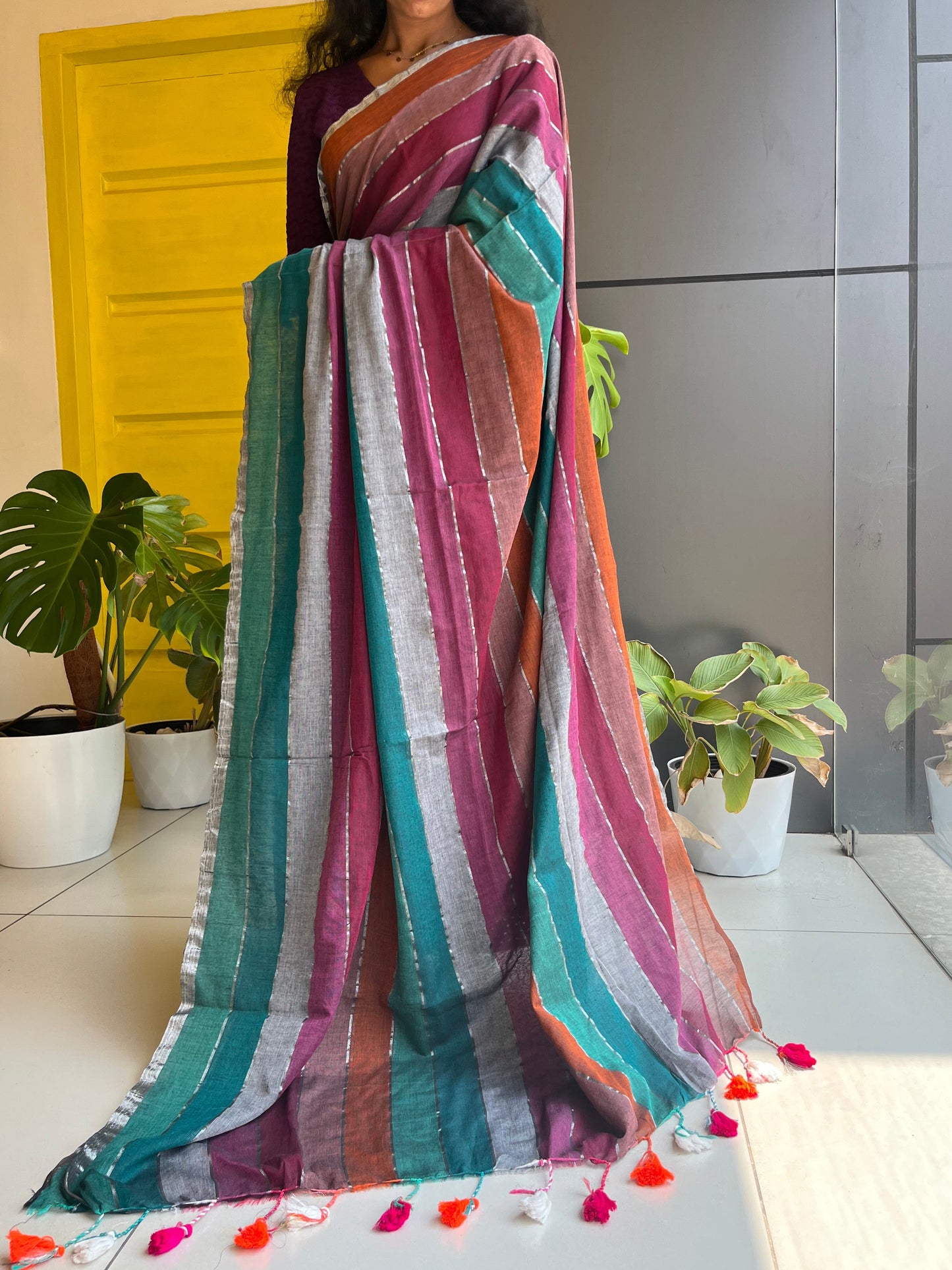 Kerala Mul Cotton Soft Fabric Saree SL215