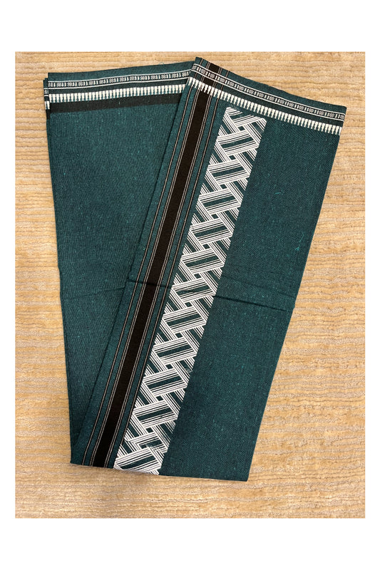 Southloom Green Printed Single Mundu / Otta Mundu / Lungi (South Indian Kerala Dhoti)