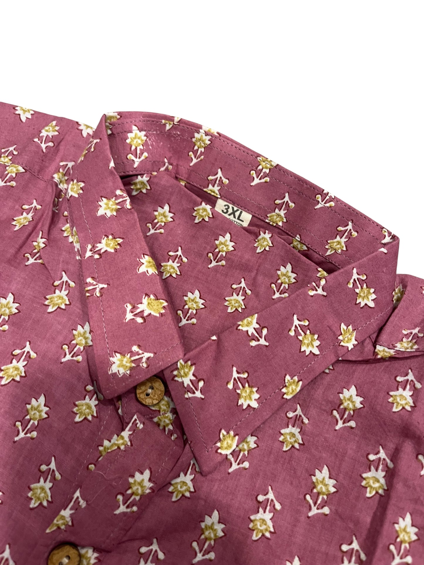 Southloom Jaipur Pure Cotton Printed Shirt For Men (3XL)