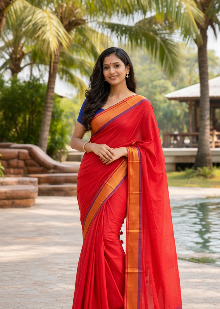 Kerala Mul Cotton Soft Fabric Saree SL215