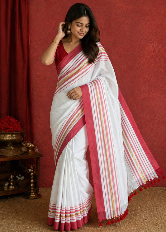 Kerala Mul Cotton Soft Fabric Saree SL215