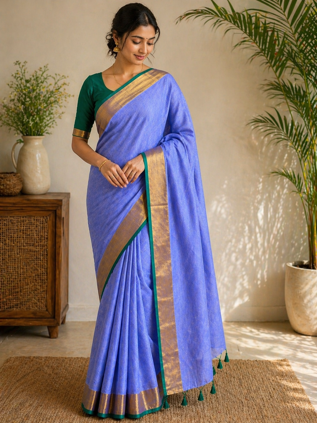 Kerala Mul Cotton Soft Fabric Saree SL215