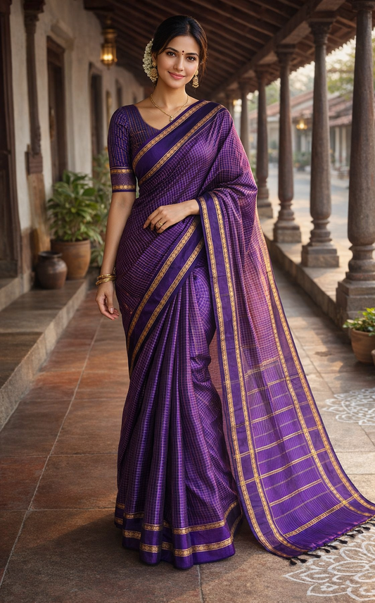 Violet Colour  Kalyani Cotton SL236