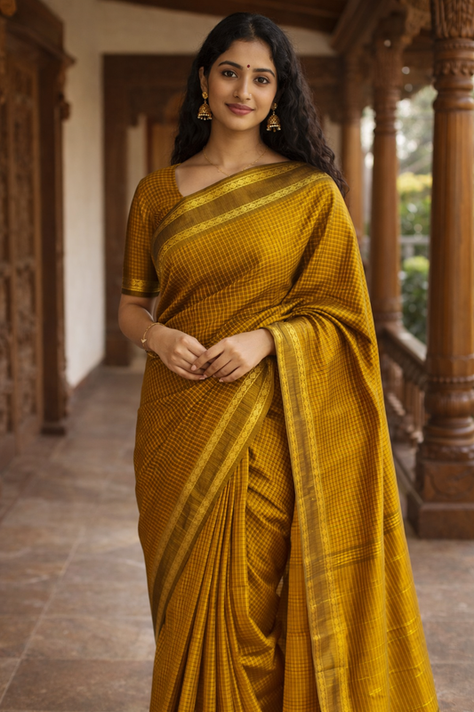 Brown Kalyani Cotton Saree SL236