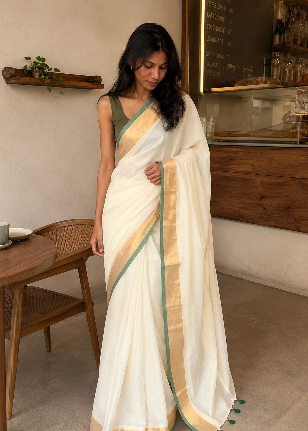 Kerala Mul Cotton Soft Fabric Saree SL215