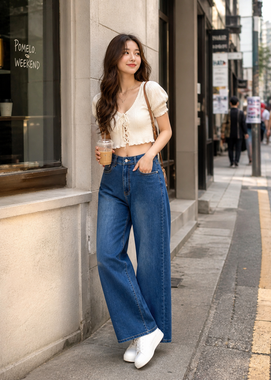 Wide Leg Denim For Women SL294