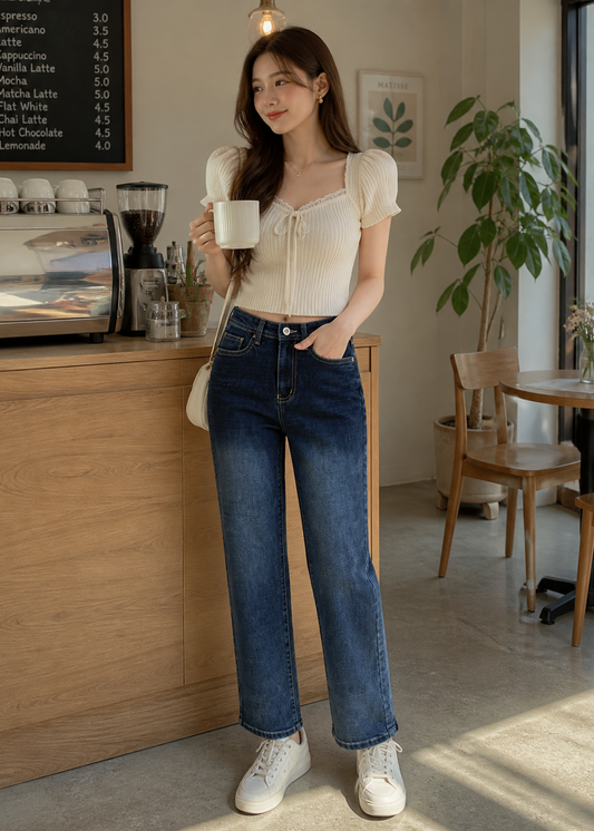 Straight Fit Jeans For Women SL294